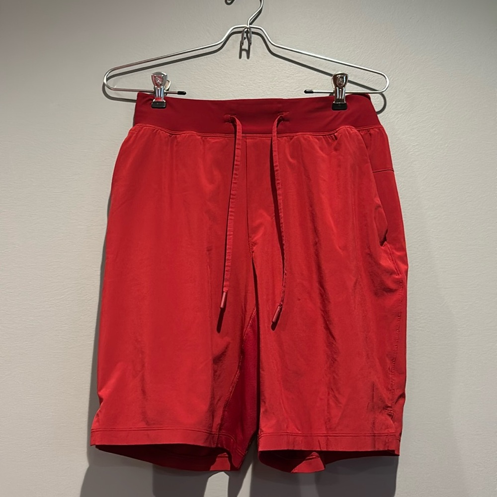 Lululemon Pace Breaker Short 9" Swim Bold Red small swimsuit